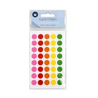 Round Coloured Labels Multi Purpose 12mm 720 Pack- main image