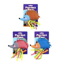 Purrfect Paws Cat Toy Shiny Hedgehog Assorted- main image