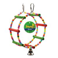 Bird Toy Hanging Wheel w Bell 20x16cm- main image