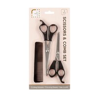 Hairdressing Scissors & Comb Set 3pc - main image