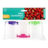 Mini Dressing Containers 140ml - 3 Pack- main image