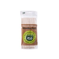 Eco Friendly Wooden Fork 30 Pack- main image