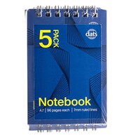Basic A7 Ruled Notebook Pocket Size - 5 Pack- main image