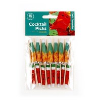 Cocktail Umbrella Picks Fruit Design 10cm - 15 Pack- main image