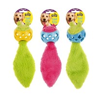 Dog Toy Long Crinkle Tail Animal Squeaky 28cm - Randomly Selected- main image