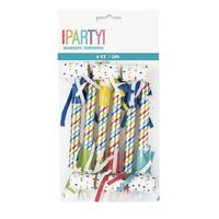 Party Fringed Blowouts 6 Pack- main image