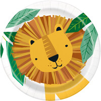 Animal Safari Paper Plates 17cm 8 Pack- main image