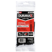 100pce Cable Ties 2.5x100mm Black- main image