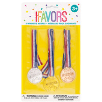3 Winner Medals - Gold, Silver & Bronze- main image
