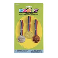 3 Winner Medals - Gold, Silver, Bronze- main image