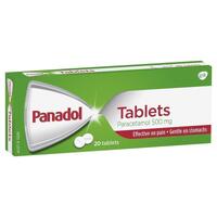 Panadol Paracetamol Pain Relief Tablets 500mg 20- main image