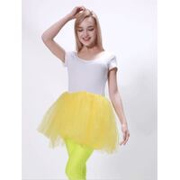 Tutu Skirt Adult Size Yellow- main image