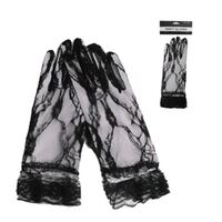 Short Lace Gloves Black- main image