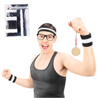 Headband & 2pk Wristband Set Black- main image