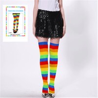 Knee High Stockings Rainbow- main image