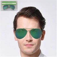 Aviator Party Glasses Green- main image