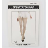 Fishnet Stockings White- main image