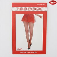 Fishnet Stockings Red- main image