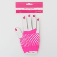 Fishnet Gloves Pink- main image