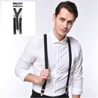 Plain Suspenders - Black- main image