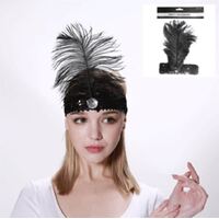 Flapper Headband Black- main image
