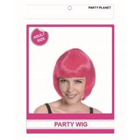Pink Bob Straight Costume Wig- main image