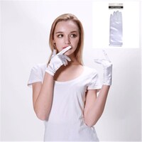 Short Gloves White- main image