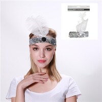 Flapper Headband White- main image