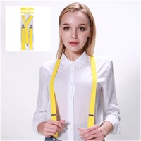 Plain Suspenders - Yellow- main image