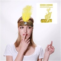 Flapper Headband Yellow- main image