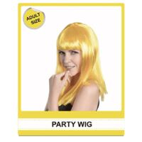 Yellow Long Straight Costume Wig- main image