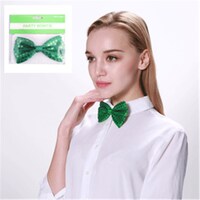 Green Party Sequin Bow Tie- main image