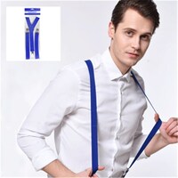 Plain Suspenders - Blue- main image