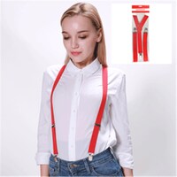 Plain Suspenders - Red- main image