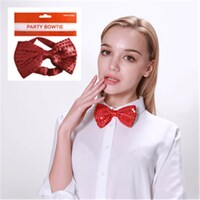 Red Party Sequin Bow Tie- main image