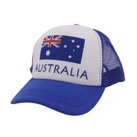 Aussie Baseball Cap Blue and White - Adult Size- main image
