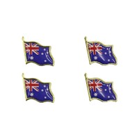 Australian Flag Brooch 4 Pack- main image