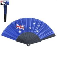 Aussie Folding Hand Fan with Flag Print- main image