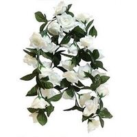 Cream Rose Garland 29 Floral Heads 1.6m- main image