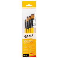 Mont Marte Gallery Series Paint Brush Set - Acrylic 4pc- main image