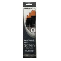 Mont Marte Gallery Series Paint Brush Set - Acrylic 5pc- main image