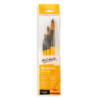 Mont Marte Gallery Series Paint Brush Set - Acrylic 4pc- main image