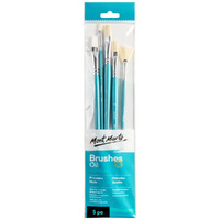 Mont Marte Gallery Series Paint Brush Set - Oil 5pc- main image