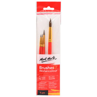 Mont Marte Gallery Series Paint Brush Set - Watercolour 4 Pack- main image