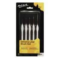 Mont Marte Paint Brush Set - Detail / Liner 5pc- main image