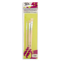 Mont Marte Discovery Assorted Paint Brush Set - 3pc- main image