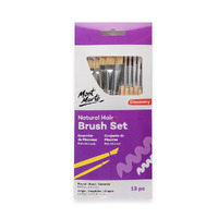 Mont Marte Discovery Natural Hair Combo Brush Set 13pc- main image