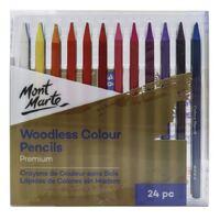 Mont Marte Premium Woodless Colour Pencils 24pc- main image