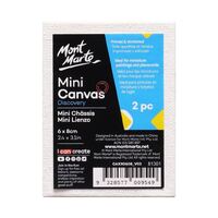 Mont Marte Mini Canvas 6 x 8cm 2pc- main image