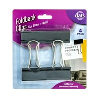 50mm Foldback Clips 4 Pack- main image